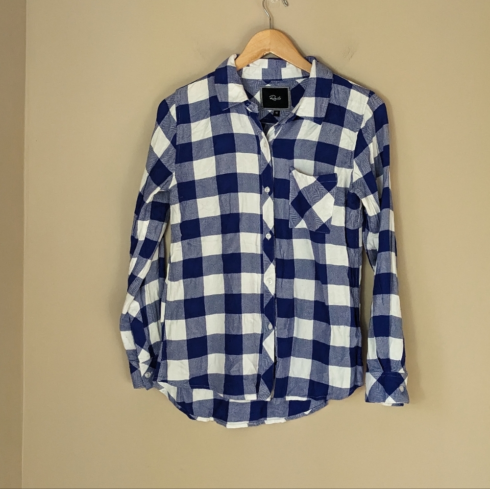 Plaid Rails Button Down shirt size XS
